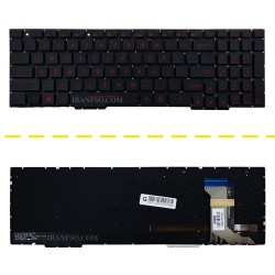 کیبرد لپ تاپ ایسوس ROG Strix GL553 مشکی-اینترکوچک با بک لایت-بدون فریم