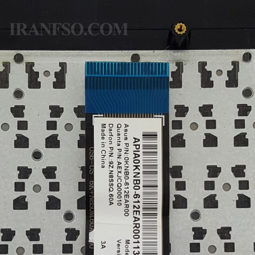 کیبرد لپ تاپ ایسوس X551 مشکی با قاب C خط و خش دار