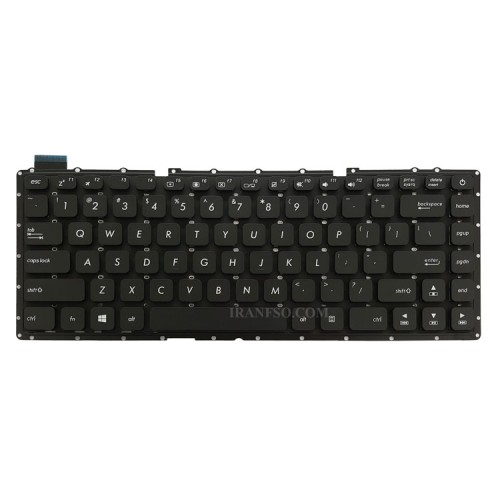 کیبرد لپ تاپ ایسوس VivoBook X441 مشکی-اینترکوچک بدون فریم-به همراه کلید پاور