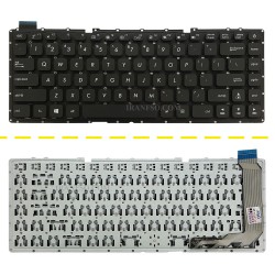 کیبرد لپ تاپ ایسوس VivoBook X441 مشکی-اینترکوچک بدون فریم-به همراه کلید پاور
