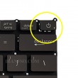 کیبرد لپ تاپ ایسوس ZenBook UX21A مشکی-اینترکوچک بدون فریم به همراه کلید پاور