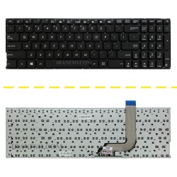کیبرد لپ تاپ ایسوس VivoBook X542-R542 مشکی-اینترکوچک بدون فریم-به همراه کلید پاور
