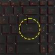کیبرد لپ تاپ ایسوس TUF Gaming FX505 مشکی-اینترکوچک-بابک لایت-بدون فریم با کلید پاور