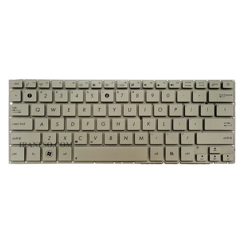 کیبرد لپ تاپ ایسوس ZenBook UX31 نقره ای-اینترکوچک-بدون فریم با کلید پاور