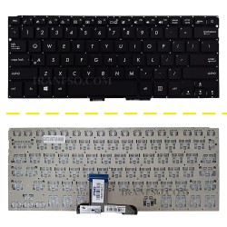 کیبرد لپ تاپ ایسوس ZenBook UX310-UX410 مشکی-اینترکوچک-بدون فریم با کلید پاور