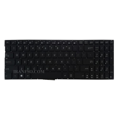 کیبرد لپ تاپ ایسوس N501 مشکی-اینترکوچک-بدون بک لایت و کلید پاور