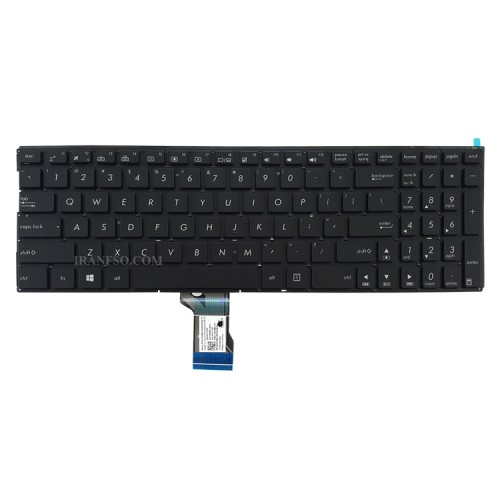 کیبرد لپ تاپ ایسوس N501 مشکی-اینترکوچک-بابک لایت-بدون کلید پاور