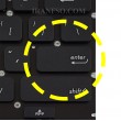 کیبرد لپ تاپ ایسوس VivoBook R423 مشکی-اینترکوچک-بدون فریم با کلید پاور