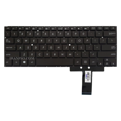 کیبرد لپ تاپ ایسوس ZenBook UX31 مشکی-اینترکوچک-بدون فریم با کلید پاور