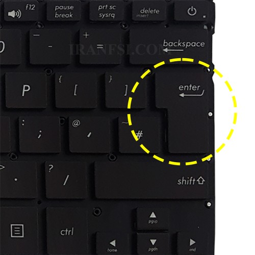 کیبرد لپ تاپ ایسوس ZenBook UX430 مشکی-اینتربزرگ-بابک لایت-بدون فریم