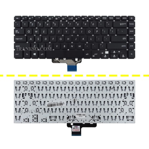 کیبرد لپ تاپ ایسوس K510 مشکی-اینترکوچک بدون فریم