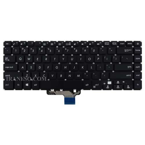 کیبرد لپ تاپ ایسوس K510 مشکی-اینترکوچک بدون فریم