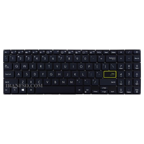 کیبرد لپ تاپ ایسوس K513-X513EA مشکی-اینترکوچک بدون فریم