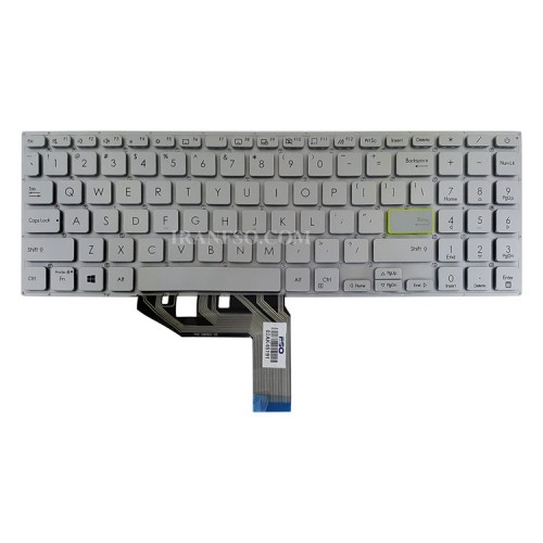 کیبرد لپ تاپ ایسوس VivoBook S15 S531 نقره ای-اینترکوچک-بدون فریم با کلید پاور