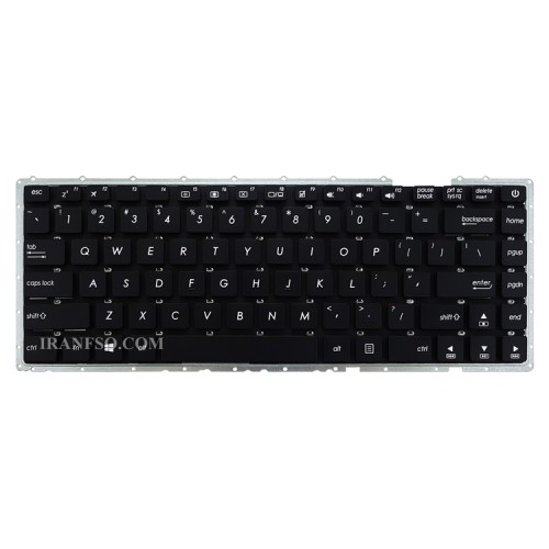 کیبرد لپ تاپ ایسوس VivoBook 14 X442 مشکی-اینترکوچک بدون فریم به همراه کلید پاور