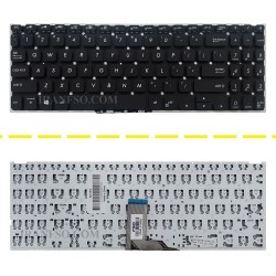 کیبرد لپ تاپ ایسوس VivoBook 15 X512 مشکی-اینترکوچک بدون فریم به همراه کلید پاور