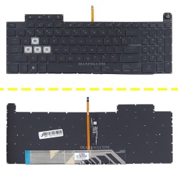 کیبرد لپ تاپ ایسوس TUF Gaming FX507 مشکی-با بک لایت به همراه کلید پاور