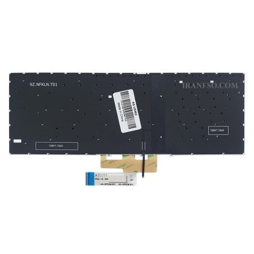 کیبرد لپ تاپ ایسوس ZenBook Flip 14 UX462 نقره ای-اینترکوچک با بک لایت بدون فریم