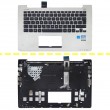 کیبرد لپ تاپ ایسوس Vivobook S300 مشکی با قاب C نقره ای دست دوم