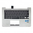 کیبرد لپ تاپ ایسوس Vivobook S300 مشکی با قاب C نقره ای دست دوم