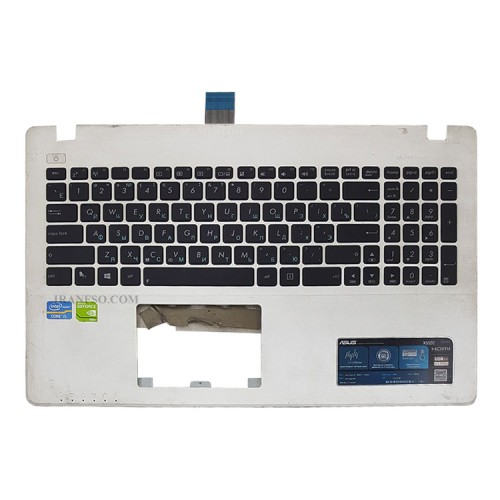 کیبرد لپ تاپ ایسوس X552 مشکی با قاب C سفید اینتر کوچک-دست دوم
