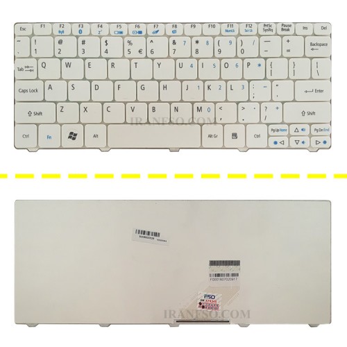 کیبرد لپ تاپ ایسر Aspire One 532 سفید