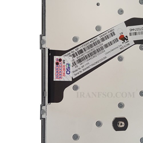 کیبرد لپ تاپ ایسر Aspire V5-571 مشکی با فریم-به همراه کلید پاور