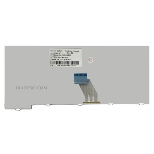 کیبرد لپ تاپ ایسر Aspire 4710-5520-5710 سفید دست دوم