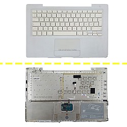 کیبرد لپ تاپ اپل MacBook Pro A1181 سفید با قاب C به همراه تاچ پد دست دوم