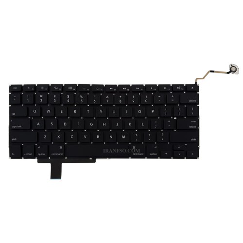 کیبرد لپ تاپ اپل MacBook Pro A1297 مشکی-اینترکوچک به همراه کلید پاور