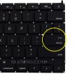 کیبرد لپ تاپ اپل MacBook Pro A1297 مشکی-اینترکوچک به همراه کلید پاور