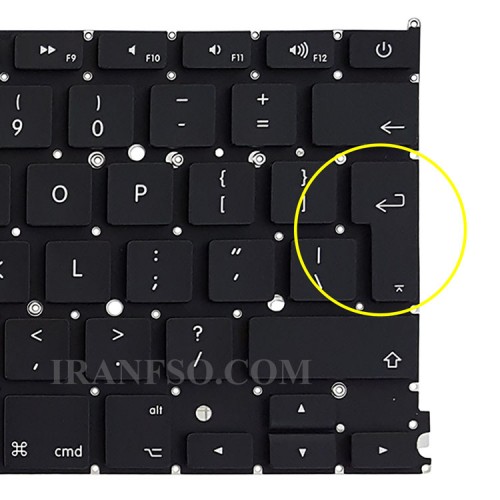 کیبرد لپ تاپ اپل MacBook Pro A1425 مشکی-اینتربزرگ