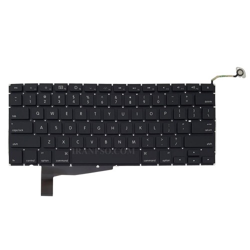 کیبرد لپ تاپ اپل MacBook Pro A1286-LAT08 مشکی-اینترکوچک به همراه کلید پاور