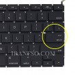 کیبرد لپ تاپ اپل MacBook Pro A1286-LAT08 مشکی-اینترکوچک به همراه کلید پاور