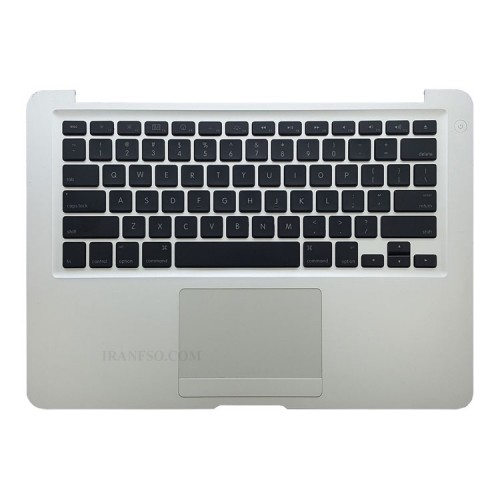 کیبرد لپ تاپ اپل MacBook Air A1237-13 Inch_607-2255-A مشکی با قاب C نقره ای