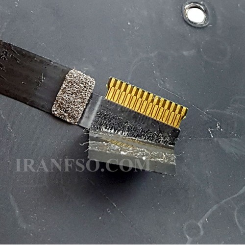 کیبرد لپ تاپ اپل MacBook A1534_2015 مشکی با قاب C طلایی به همراه تاچ پد دست دوم