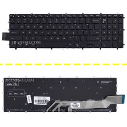 کیبرد لپ تاپ دل Inspiron 15-5567 مشکی-اینترکوچک با بک لایت-بدون فریم