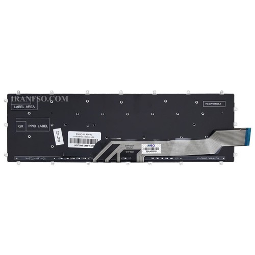 کیبرد لپ تاپ دل Inspiron 15-5567 مشکی-اینترکوچک با بک لایت-بدون فریم