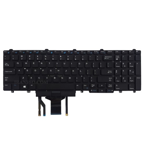 کیبرد لپ تاپ دل Latitude E5570 مشکی-اینترکوچک-با موس و بک لایت