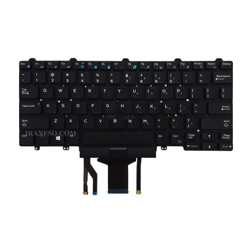 کیبرد لپ تاپ دل Latitude E5470 مشکی-اینترکوچک-با موس و بک لایت-بدون فریم