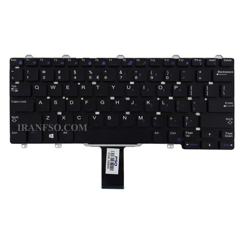 کیبرد لپ تاپ دل Latitude E7270 مشکی-اینترکوچک بدون فریم