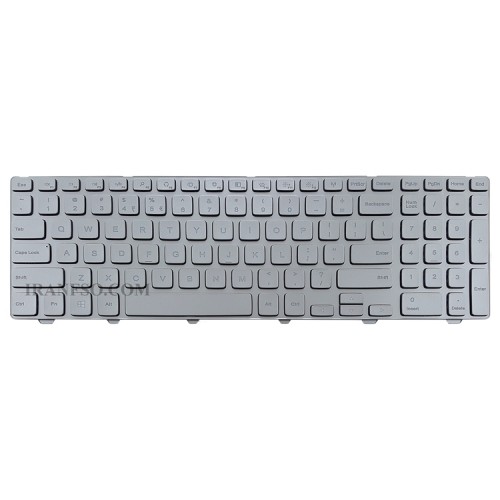 کیبرد لپ تاپ دل Inspiron 15-7537 نقره ای-با بک لایت-با فریم