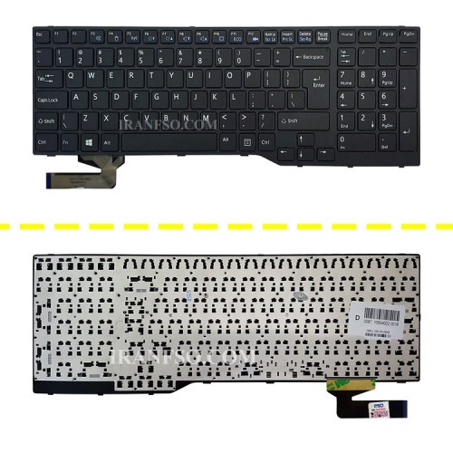 کیبرد لپ تاپ فوجیتسو Lifebook AH544 مشکی-با فریم