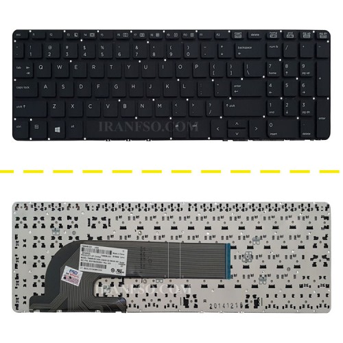 کیبرد لپ تاپ اچ پی Probook 450-G2 مشکی-اینترکوچک بدون فریم