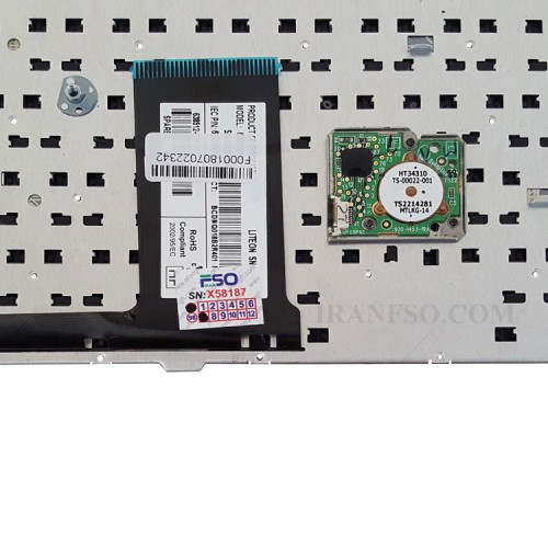 کیبرد لپ تاپ اچ پی EliteBook 2560 مشکی-اینترکوچک با موس بدون فریم
