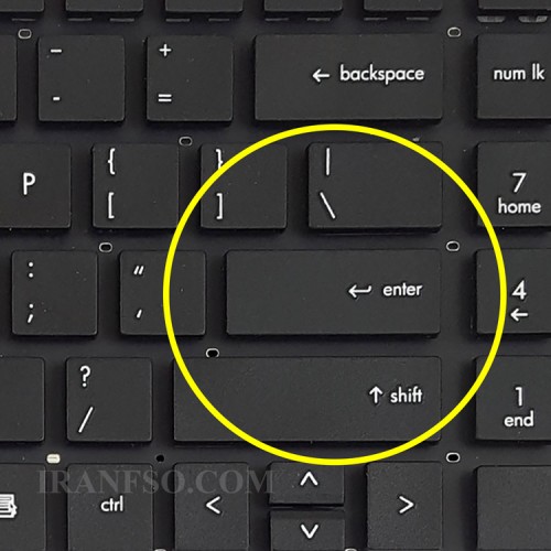 کیبرد لپ تاپ اچ پی ProBook 4530 مشکی-اینترکوچک بدون فریم