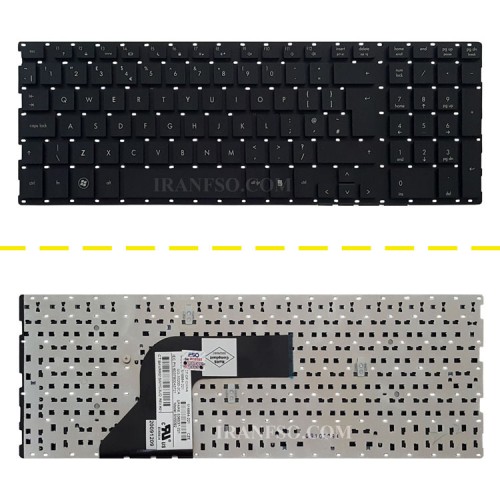 کیبرد لپ تاپ اچ پی ProBook 4510-4710 مشکی-اینتربزرگ بدون فریم