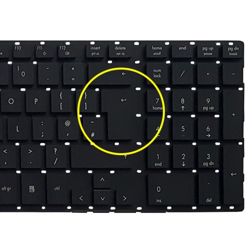 کیبرد لپ تاپ اچ پی ProBook 4510-4710 مشکی-اینتربزرگ بدون فریم