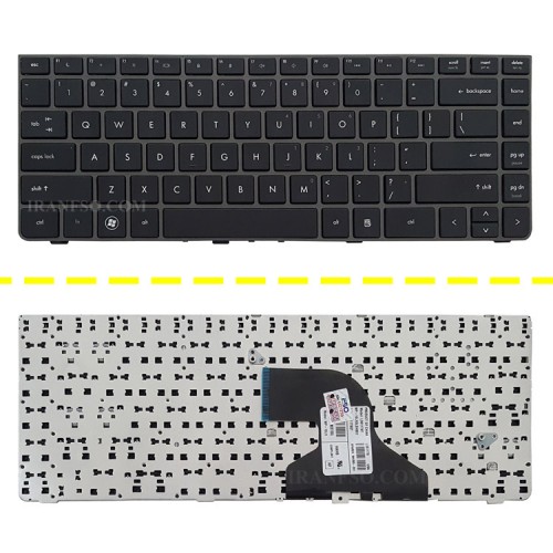 کیبرد لپ تاپ اچ پی ProBook 4330 مشکی-اینترکوچک با فریم نوک مدادی