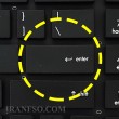کیبرد لپ تاپ اچ پی ProBook 4530 مشکی-اینترکوچک بدون فریم-نام لاک خراب